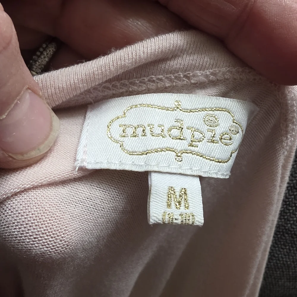 Mud Pie Pink Peplum T-Shirt Size Medium - Picture 5 of 7